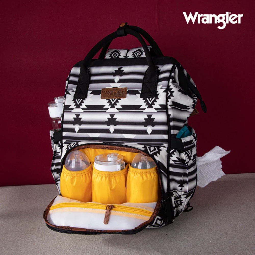 Wrangler Aztec Print Diaper Bag